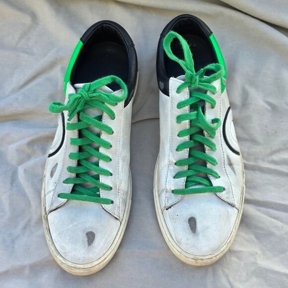 Oliver Cabell Low 1 Sneaker Atomic Women Unisex Distressed Leather EU 41 Italy - Picture 9 of 10